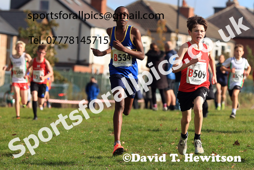 Boys Under-14s 2026 Northern Cross Country Relays, Graves Park, Sheffield. Photo: David T. Hewitson/Sports for All Pics